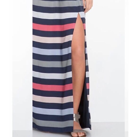 BCBGeneration Sleeveless Striped Maxi Dress - Picture 2 of 15